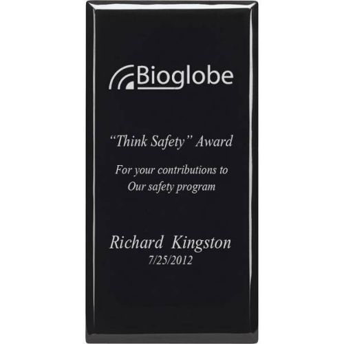 AD012521 Black Safety Plaque