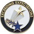 AD010792-CM Exceeding Expectations - Lapel PIn