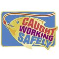 AD010950S Caught Working Safely Lapel Pin