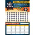 Safety Star Poster  Scratch Off Game