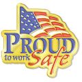 AD010954S Proud To Work Safe - Lapel Pin
